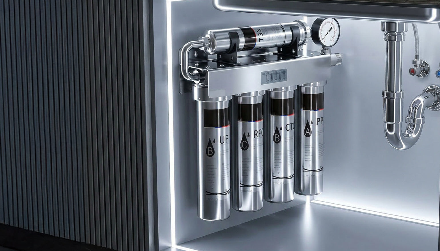 AquaVerde UF5 stainless steel housing