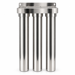 AquaVerde® 3-Stage Stainless Steel Whole House Filtration System