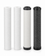 AquaVerde 3-Stage Whole House Annual Replacement Kit – two PP sediment cartridges, GAC and CTO carbon block, 20 inch by 2.5 inch