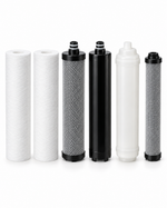 AquaVerde PURE UF5 Annual Replacement Filter Kit – two PP sediment cartridges, CTO carbon block, RFC composite, UF membrane and T33 polishing cartridge, 10 inch quick-change
