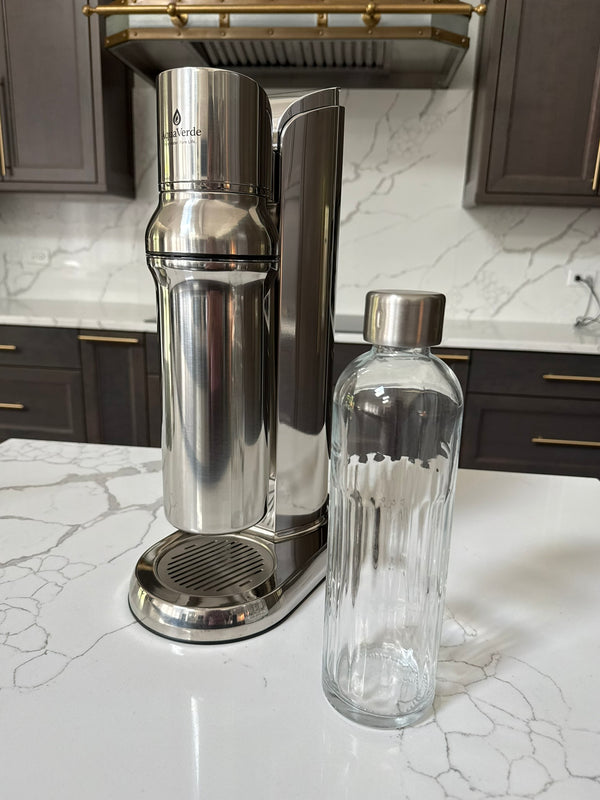 AquaVerde™ SparkleGlass™ Premium Glass Bottle