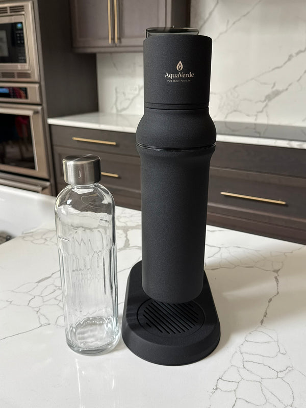 AquaVerde™ SparkleGlass™ Premium Glass Bottle