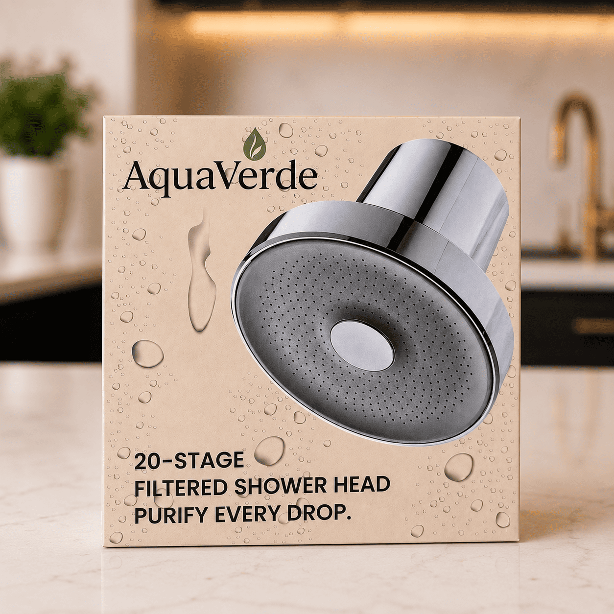 AquaVerde™ Premium Filtered Shower Head