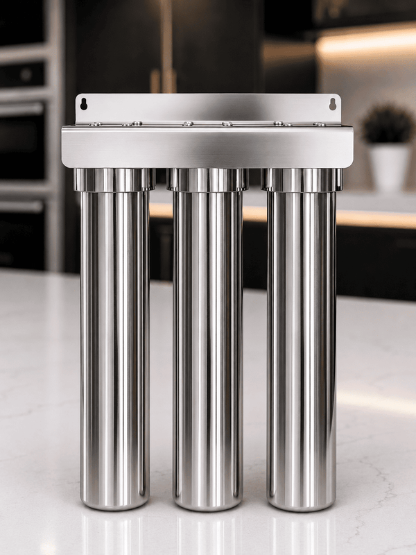 AquaVerde™ 3-Stage Stainless Steel Whole House Filtration System