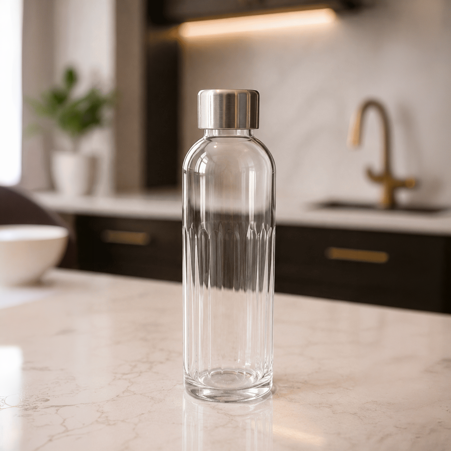 AquaVerde™ SparkleGlass™ Premium Glass Bottle